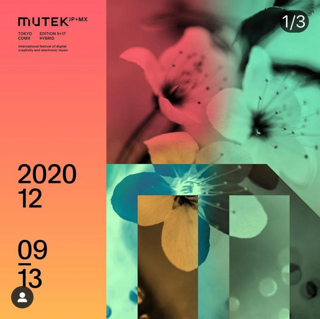 Happy to be part of the selected artist next to Murcof of the hybrid version of the Mutek Mexico, Japan and Spain edition that will take place between 9th and 13rd December.  @murcof_music @mutekes @mutek.jp @mutekmx mutekes MUTEK.MX y MUT